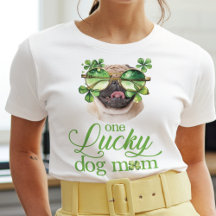 St Patrick's Day Hund Mama Custom Foto Funny