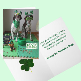 St. Patrick's Day Hunde Bereit zum Party Card Karte