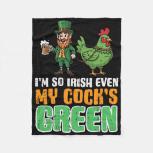 St Patricks Day Ich bin so irisch, sogar mein grün Fleecedecke