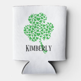 St. Patrick's Day im personalisierten Kleeblatt Dosenkühler