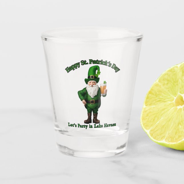 St. Patrick's Day in Lake Havasu, Az. Schnapsglas (Vorderseite)