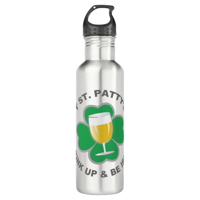 St. Patrick's Day individuelle Name Wasserflaschen (Vorderseite)
