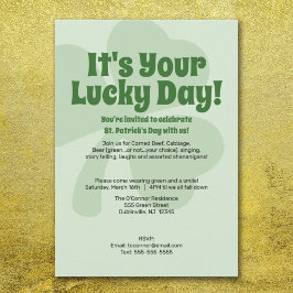 St. Patricks Day - Invitation du jour chanceux