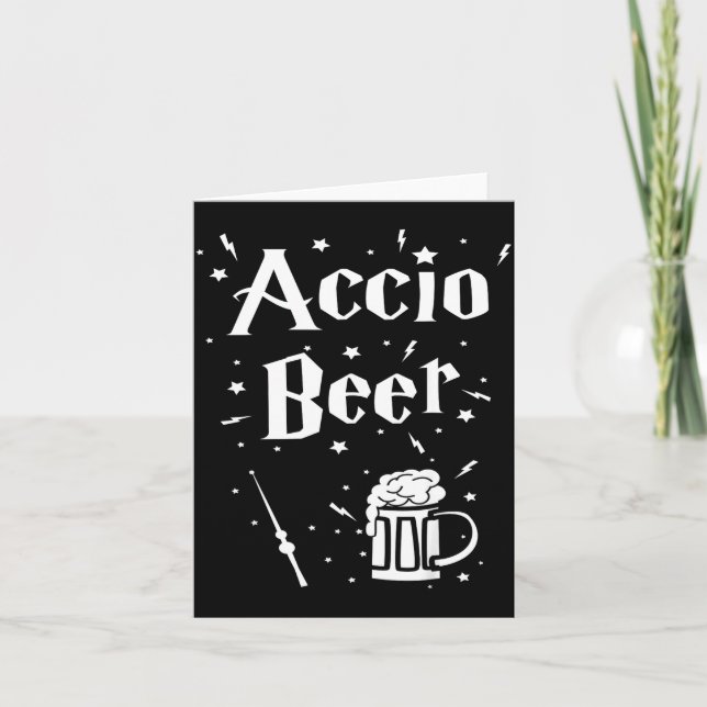 St. Patrick's Day Iri-shirt - Accio Beer Funny Tee Karte (Vorderseite)