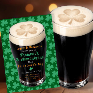 St Patricks Day Irische Shamrocks Und Shenanigans Einladung