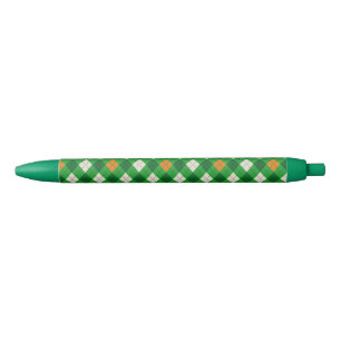 St. Patricks Day Irischer argyle in Irish Farben Kugelschreiber