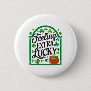 St Patricks Day Irischer Shamrock Shenanigan Irlan Button