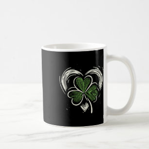 St Patricks Day Irisches Glücksherz Kleeblatt Kaffeetasse