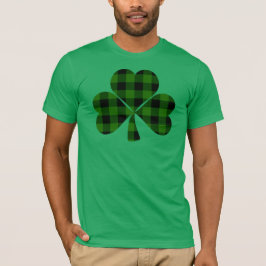 St. Patrick's Day, irisches kariertes Kleeblatt T-Shirt