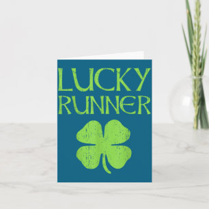 St. Patrick's Day Irisches Laufen für Glücksläufer Karte