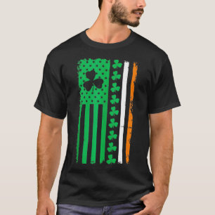 St Patricks Day Irish American Flag Irland Vintag T-Shirt