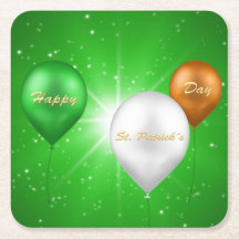 St. Patrick's Day Irish Balloons - Paper Untersetz