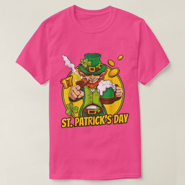 St Patricks Day Irish Boys Girls Funny Green Beer  T-Shirt (Design vorne)