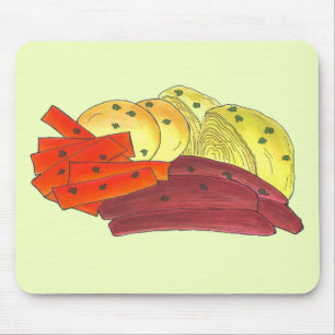 St. Patrick's Day Irish Corned Beef Cabbage Potato Mousepad