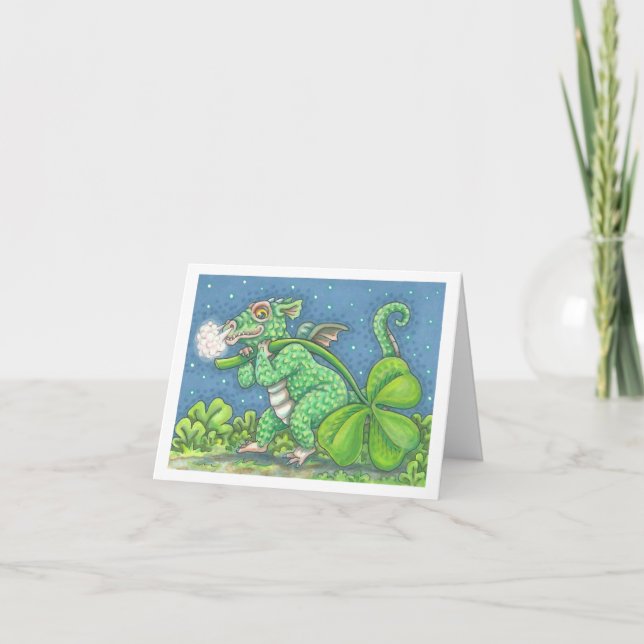 ST. PATRICK'S DAY IRISH DRAGON CARTE DE REMARQUE V (Devant)