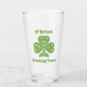 St Patricks Day Irish Drink Team Kleeblatt Glas