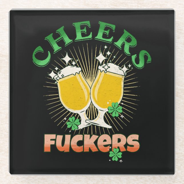 St Patricks Day Irish Drinkin Glasuntersetzer (Vorderseite)