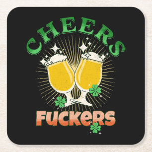 St Patricks Day Irish Drinkin Rechteckiger Pappuntersetzer