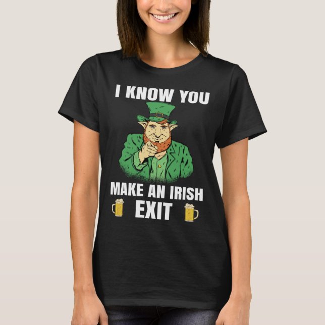 St Patricks Day Irish Exit  St Patricks  2 T-Shirt (Vorderseite)