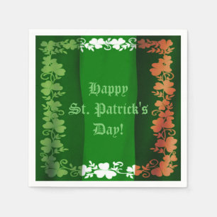St. Patrick's Day Irish Flag Kleeblatt Napkins Serviette