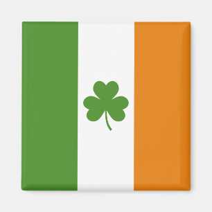 St Patrick's Day Irish Flag mit Kleeblatt Clover Magnet