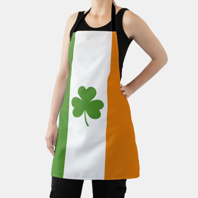 St Patrick's Day Irish Flag mit Kleeblatt Clover Schürze (InSitu)