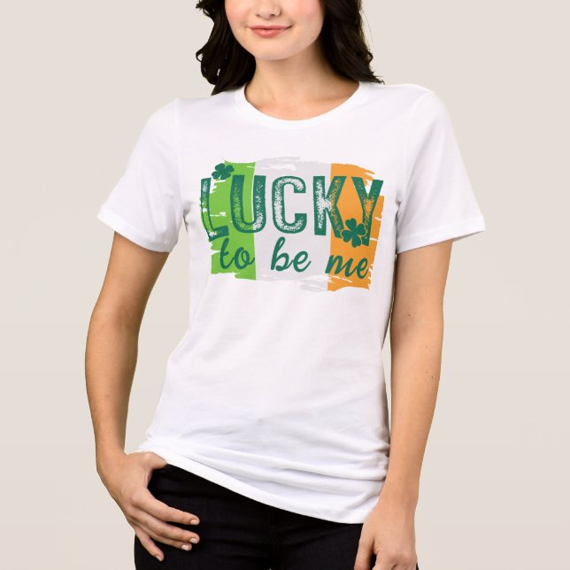 St. Patrick's Day Irish Flag T - Shirt (Vorderseite)
