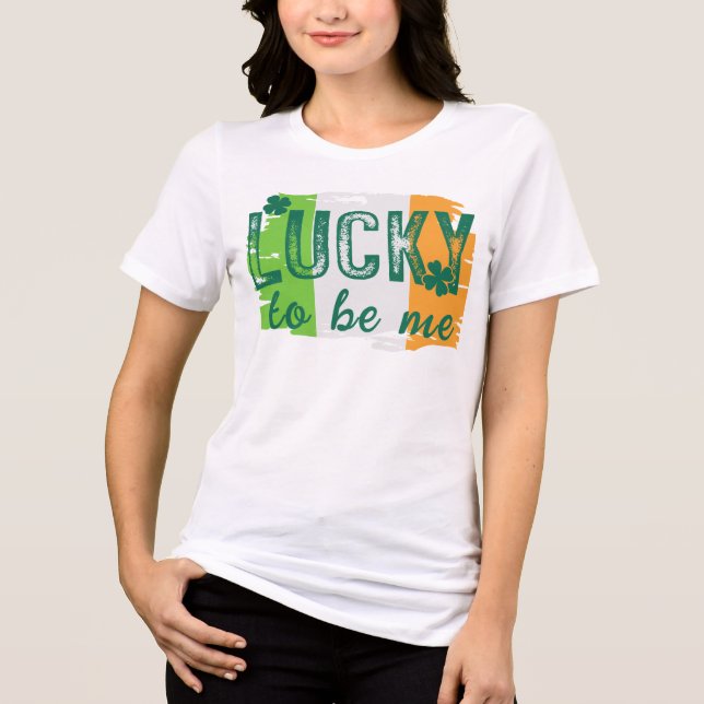 St. Patrick's Day Irish Flag T - Shirt (Vorderseite)