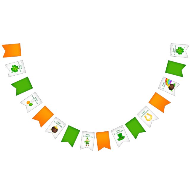 St. Patrick's Day Irish Flags Wimpelkette (Alle)