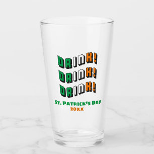 St Patricks Day Irish Funny Drink Beer Pint Glas