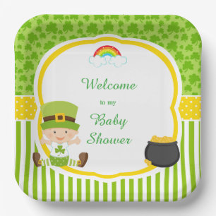 St Patrick's Day Irish Holiday Boy Baby Shower Pappteller