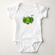 St. Patrick's Day Irish im Heart Baby Bodysuit