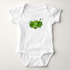 St. Patrick's Day Irish im Heart Baby Bodysuit Strampler