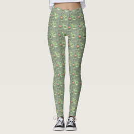 St. Patrick's Day Irish in Heart Print Leggings