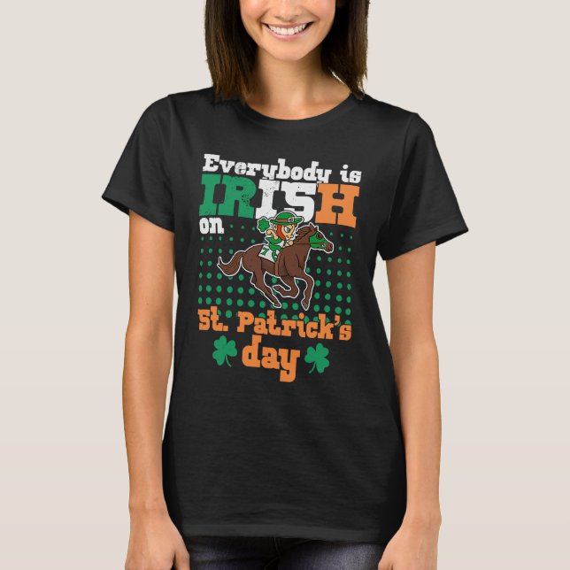 St Patrick's Day Irish Ireland Booze Gaelic Drinki T-Shirt (Vorderseite)