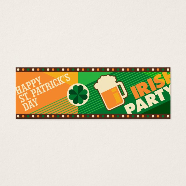 St Patrick's Day Irish Kleeblatt Party (Vorderseite)