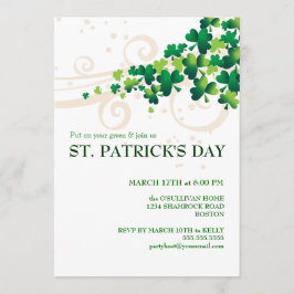 St Patricks Day Irish Kleeblatt Party Einladung