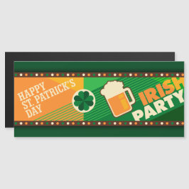 St Patrick's Day Irish Kleeblatt Party Magneteinladung