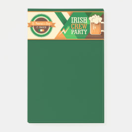 St Patrick's Day Irish Kleeblatt Party Post-it Klebezettel