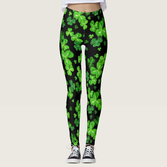 St. Patrick's Day Irish Kleeblatts MusterLeggings Leggings (Vorderseite)
