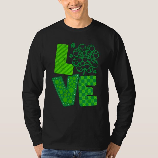 St Patrick's Day Irish love shamrock T-Shirt (Vorderseite)