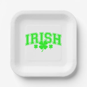 St. Patrick's Day Irish Paper Plate Pappteller