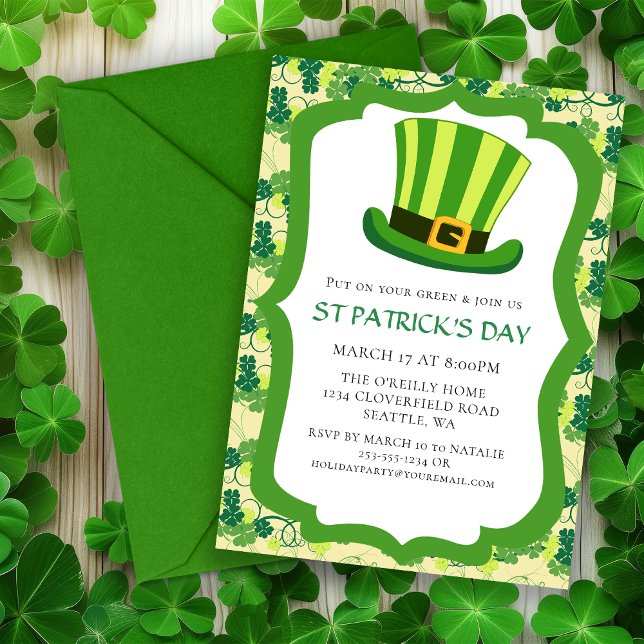 St Patricks Day Irish Party Einladung (St Patrick's Day Irish Party Invitation)