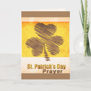 St. Patrick's Day Irish Prayer Custom Card Karte
