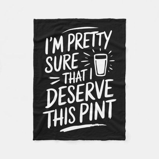 St Patricks Day Irish Pride Funny Kleeblatt Parade Fleecedecke (Vorderseite)