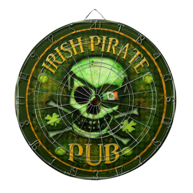 St Patrick's Day Irish ProfiledInk Dart Board Dartscheibe (vorne)