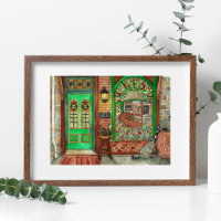 St. Patrick's Day Irish Pub Watercolor