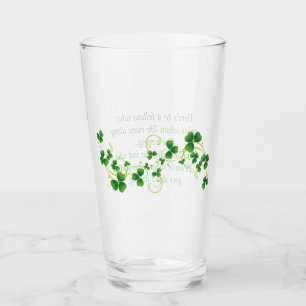 St. Patrick's Day Irish Sessing Pint Glass Glas
