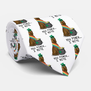 St. Patrick's Day Irish Setter Dog (rot 1) Funny Krawatte