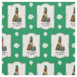 St. Patrick's Day Irish Setter Dog (rot 1) Funny Stoff